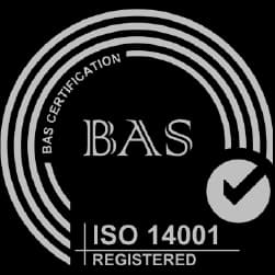 BAS ISO 14001 registered